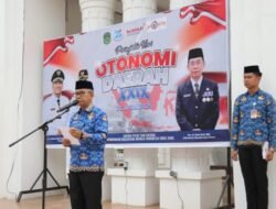 Peringati Hari Otonomi Daerah ke-XXIX, Pemkab Luwu Timur Gelar Upacara